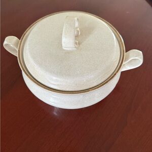 Vintage Classics by Hearthside Stoneware Croxk Baroque Japan 1970s Ceramic 2Qt